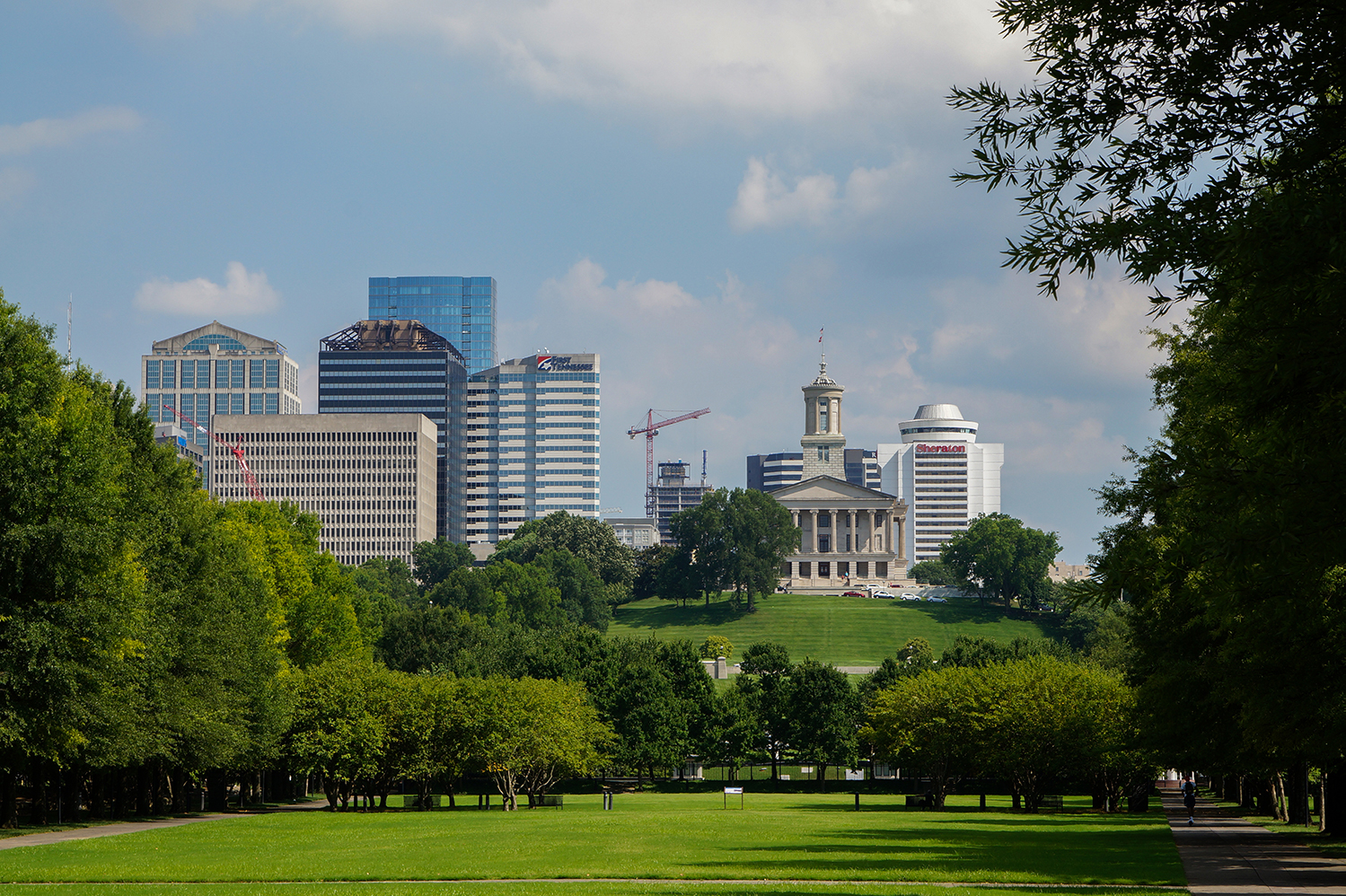 View of Nashville Skyline Bicentennial Capitol Mall State Park